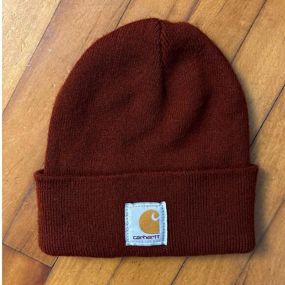 Carhartt Other - Carhartt A18 Acrylic Watch Hat Beanie Stocking Cap Rust OSFA One Size